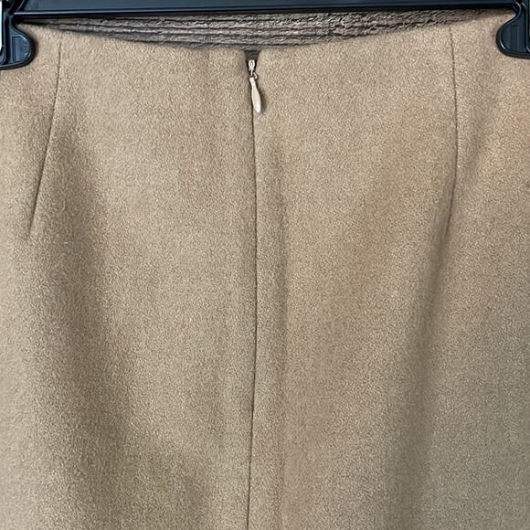 Gap A-Line Mini Skirt Recycled Wool Camel Tan Size 6 - Picture 6 of 7